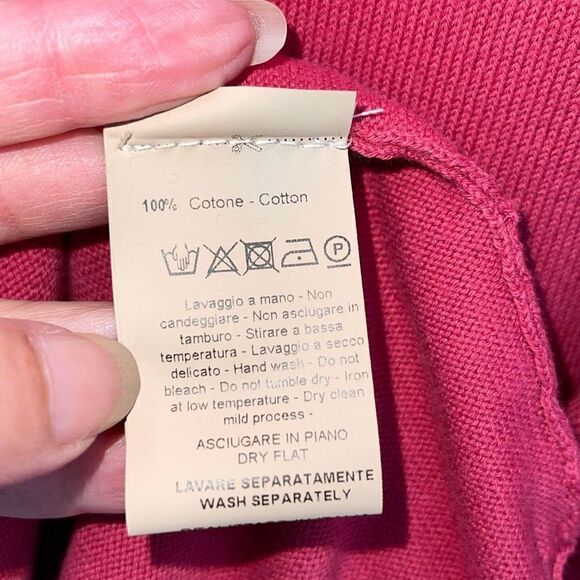 Altea Men’s  Knit Long Sleeve Crew Neck Pullover Sweater Pink Size Large NWT - Picture 7 of 11